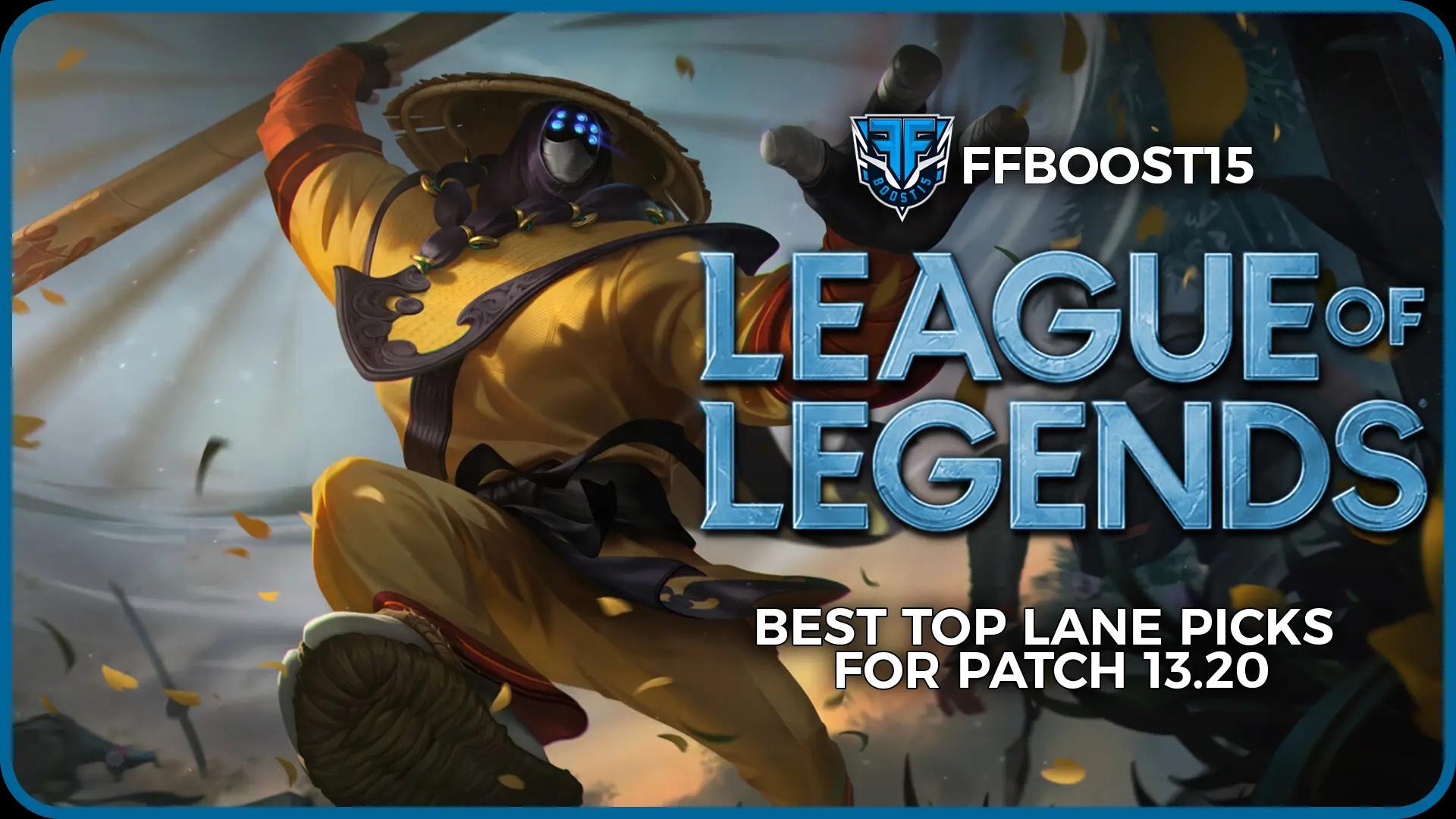 LoL Best Top Laners Patch 13.20 in Season 13