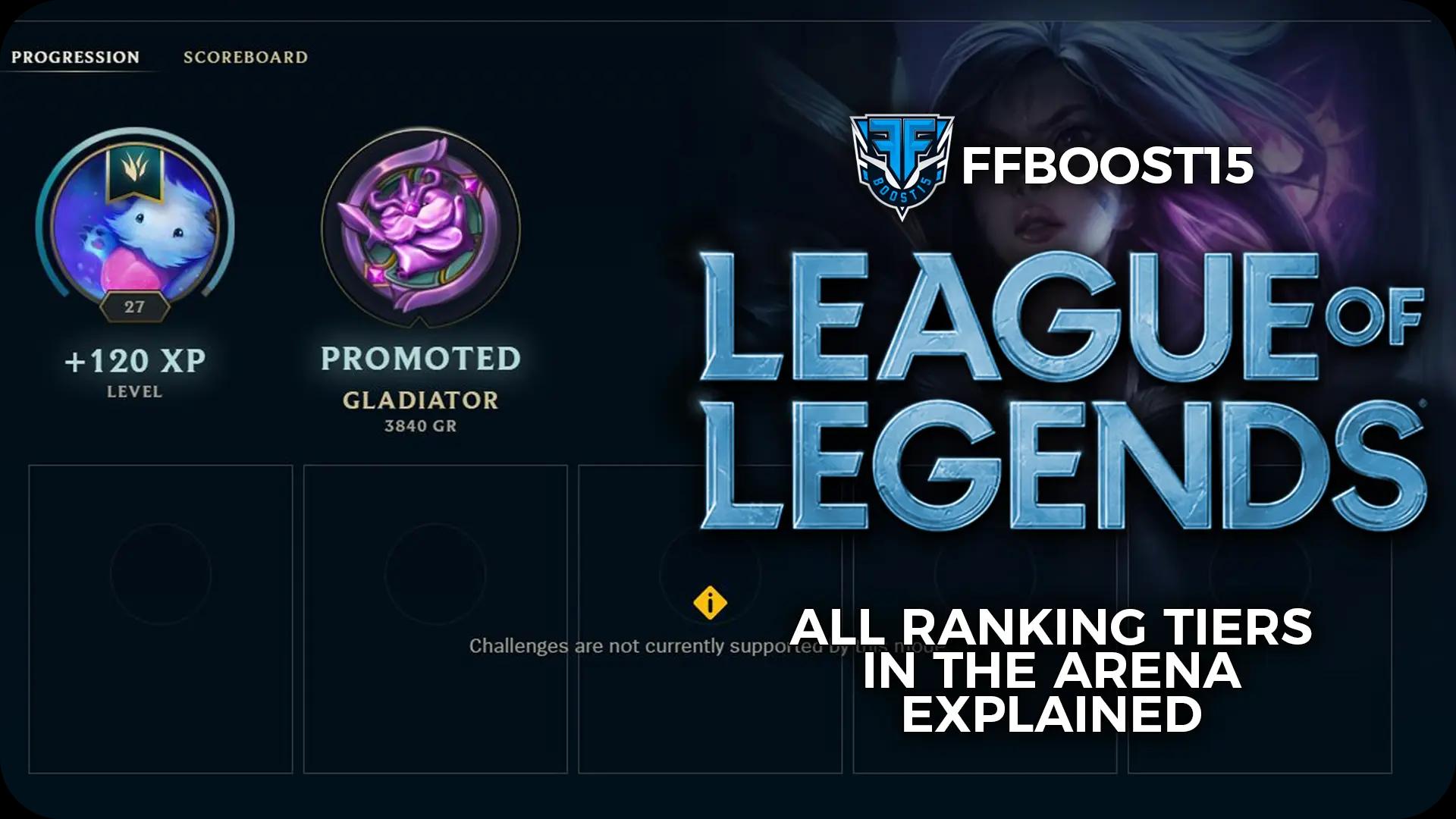 LoL Arena Ranking System & Tiers Explained