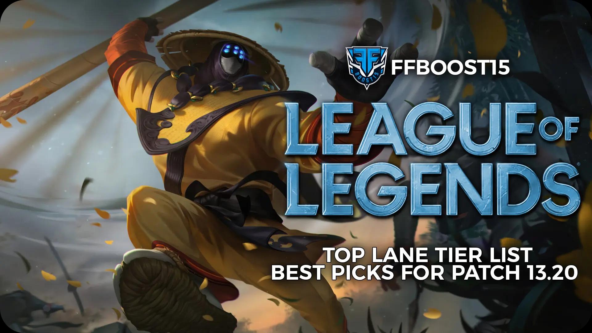 LoL Best Top Laners Patch 13.20 in Season 13